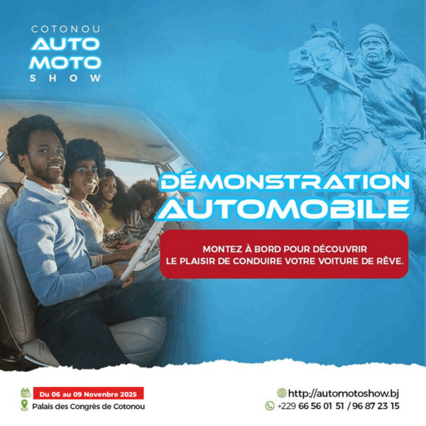 Démonstration Automobile au Cotonou Auto Moto Show 2025 : Montez à bord de votre rêve !